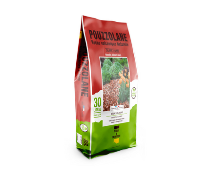 Pouzzolane 30L calibre 7/15 mm  – Roche volcanique naturelle pour paillage