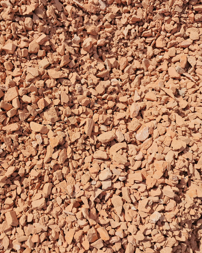 Brique pilée 10/20 mm - Paillage décoratif rouge