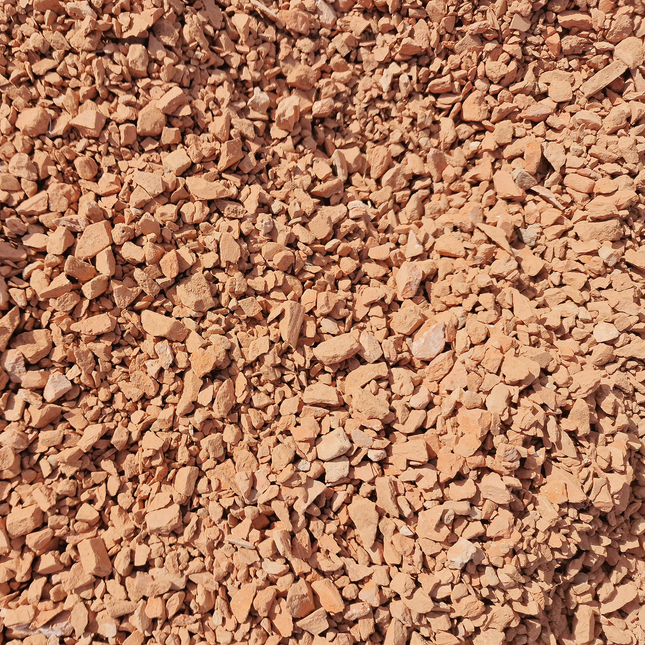 Brique pilée 10/20 mm - Paillage décoratif rouge