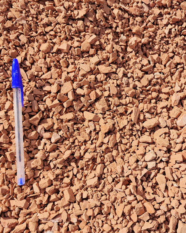 Brique pilée 10/20 mm - Paillage décoratif rouge