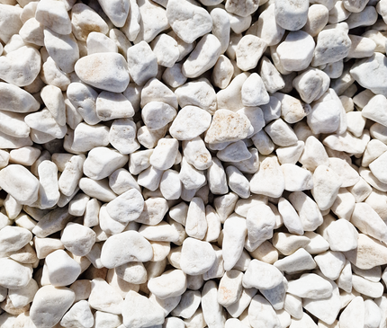 Galet blanc roulé pour jardin 20/40 mm - Galets décoratifs