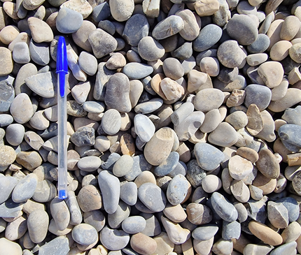 Gravier roulé lavé ou galet de rivière (durance) 20/40 mm