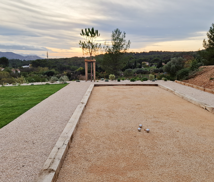 Terrain de pétanque 40 m² en kit - "Le convivial"