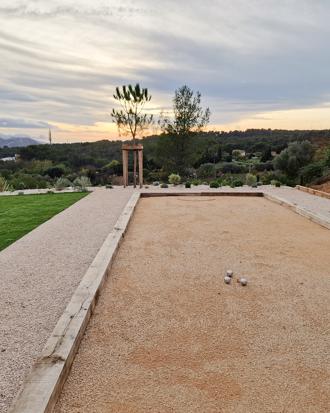 Terrain de pétanque 40 m² en kit - "Le convivial"