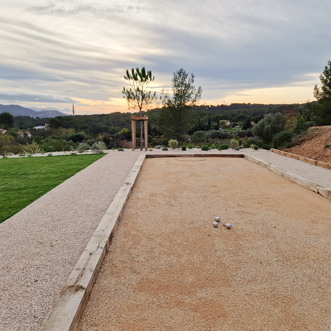 Terrain de pétanque 40 m² en kit - "Le convivial"
