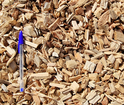 Paillage copeaux de bois - Plaquette de bois naturelle pour massifs et allées