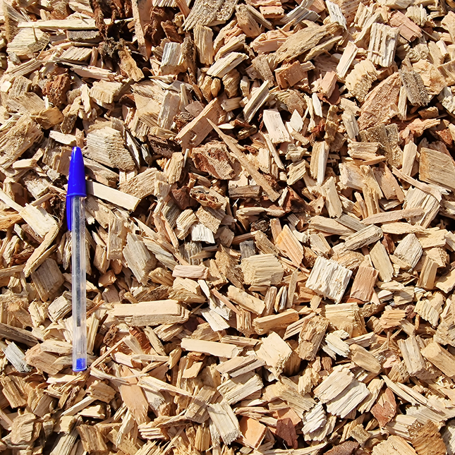 Paillage copeaux de bois - Plaquette de bois naturelle pour massifs et allées