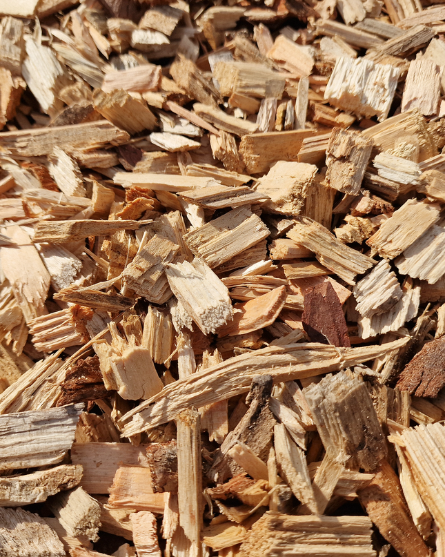Paillage copeaux de bois - Plaquette de bois naturelle pour massifs et allées