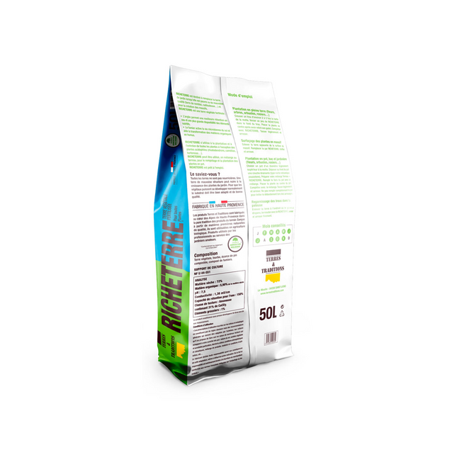Terre végétale enrichie Richeterre - 50 Litres