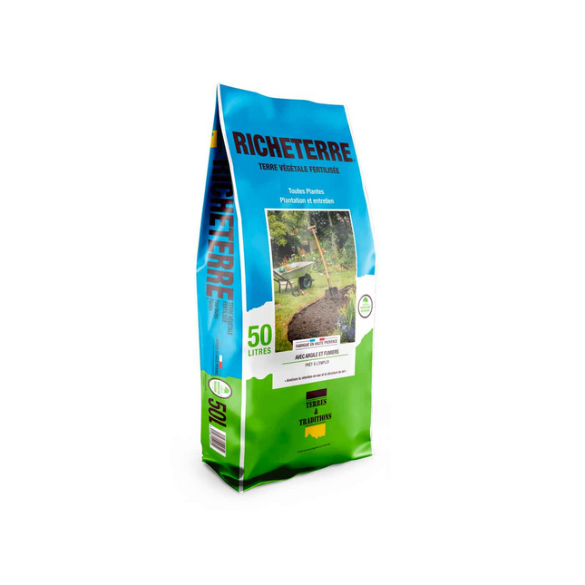 Terre végétale enrichie Richeterre - 50 Litres