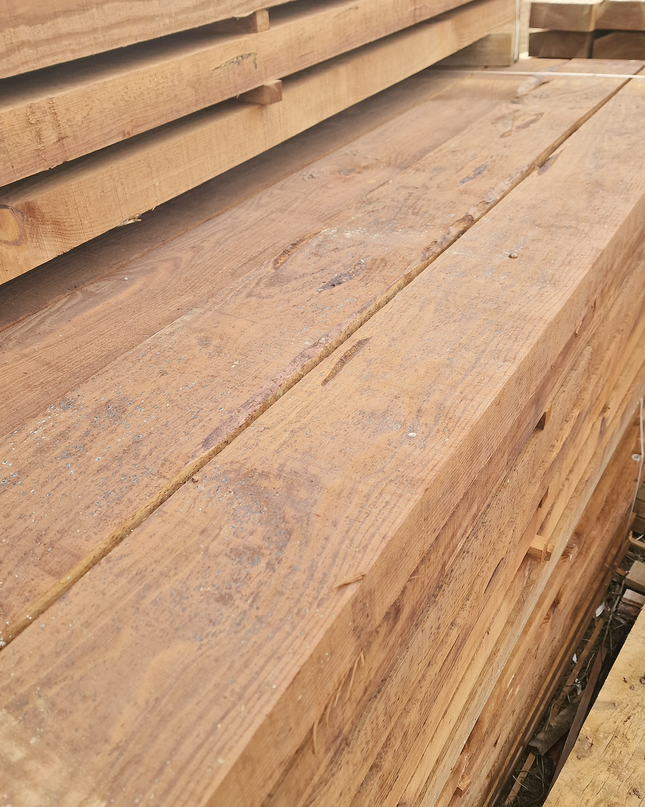 Traverse Paysagère en Pin Classe 4 de 2,50 m - Dimensions : 7cm x 19 cm x 250 cm