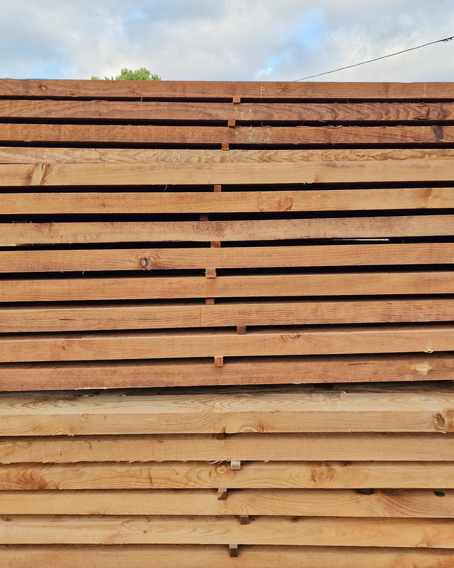 Traverse Paysagère en Pin Classe 4 de 2,50 m - Dimensions : 7cm x 19 cm x 250 cm