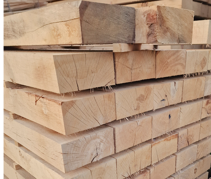 Traverse Paysagère en Chêne 2,6 m - 20cm x 10cm x 260 cm