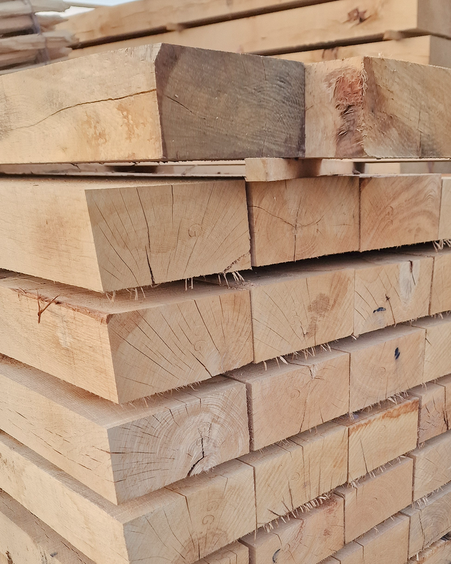 Traverse Paysagère en Chêne 2,6 m - 20cm x 10cm x 260 cm