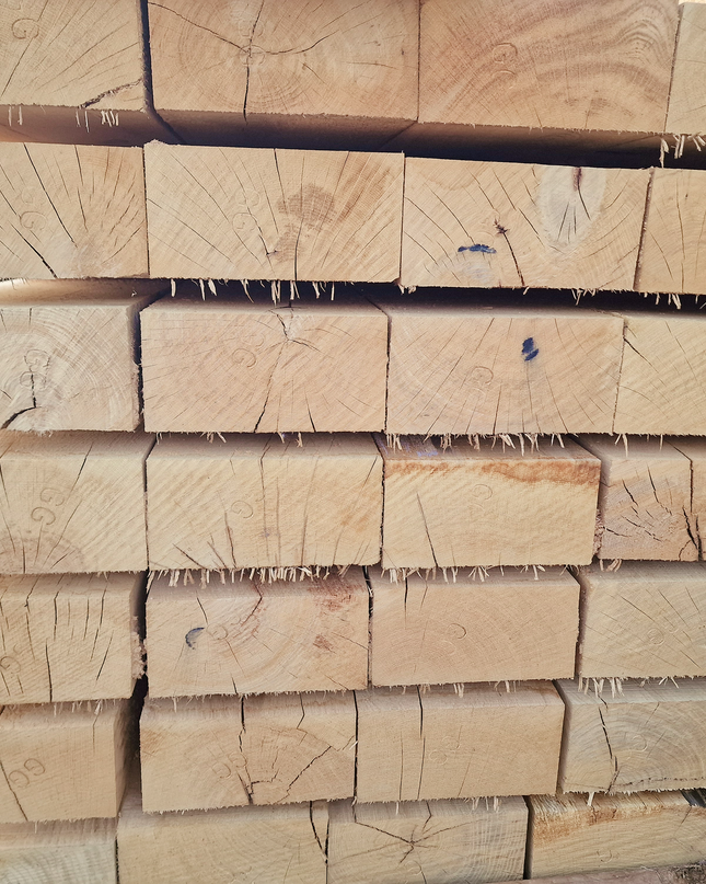 Traverse Paysagère en Chêne 2,6 m - 20cm x 10cm x 260 cm