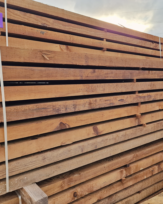 Traverse Paysagère en Pin Classe 4 de 2,50 m - Dimensions : 7cm x 19 cm x 250 cm